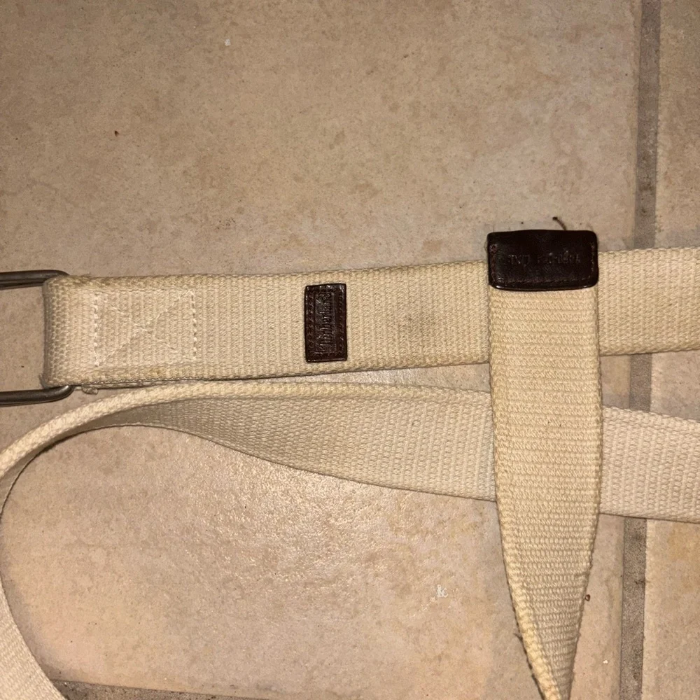 Timberland Cream and Dark Brown Knit Accessory
